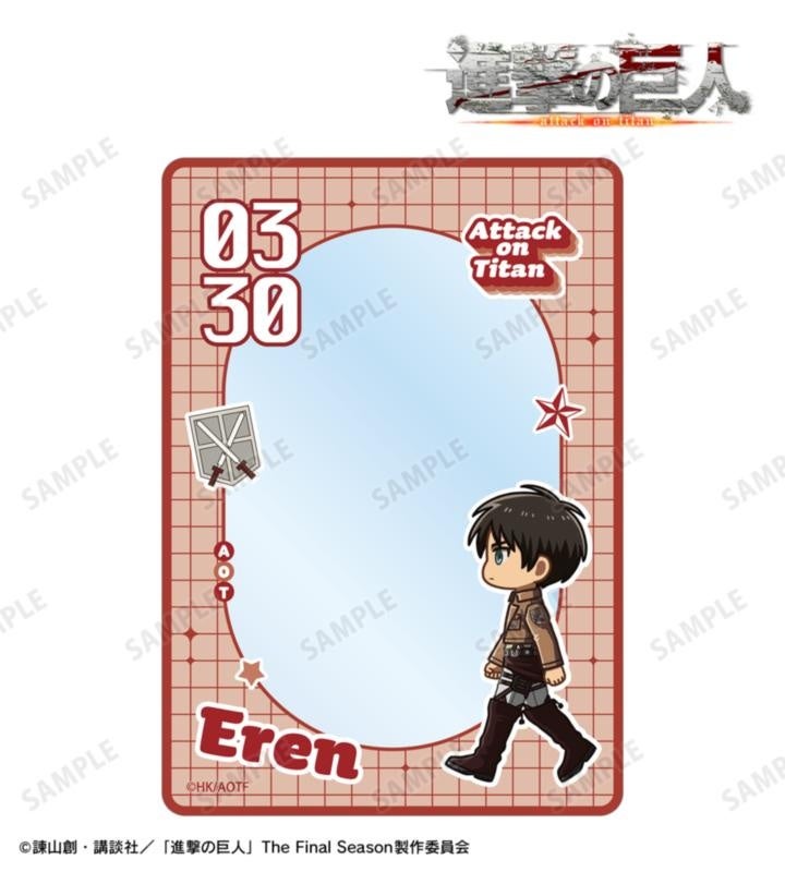 進撃の巨人のエレン ちびとこ B8硬質ケースの公式商品見本。