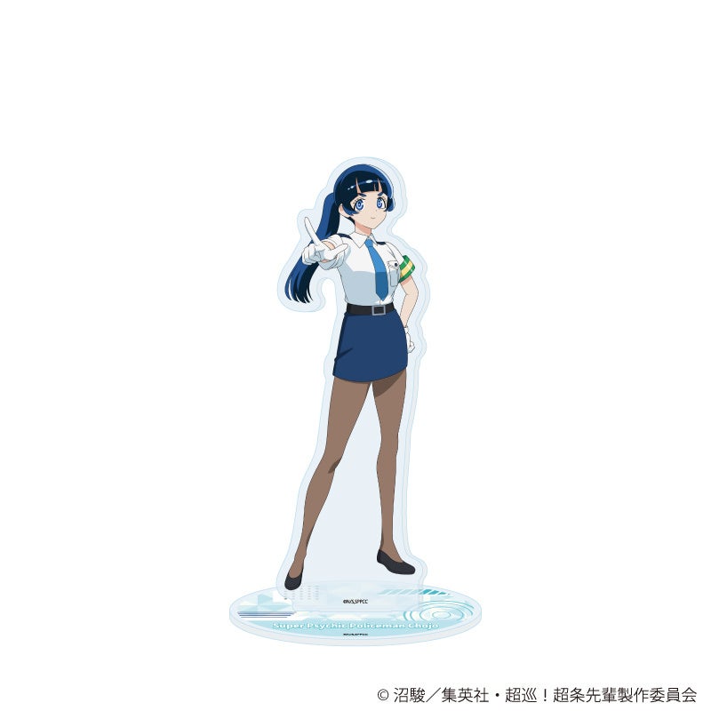 一本木直の全身イラストと台座を使ったアクリルスタンド見本