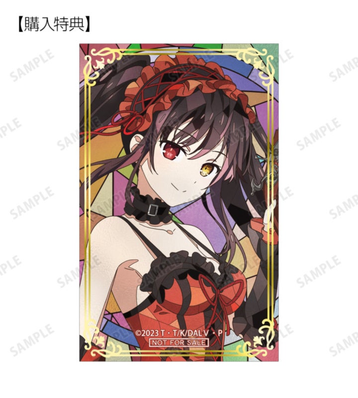 デート・ア・ライブV Aure Glass：箔押しカードの狂三特典も対象品種で確認の公式見本。