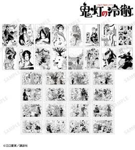 漫画 鬼灯の冷徹：ポストカードAは32柄から2枚、16パックBOX6,160円の公式商品見本。