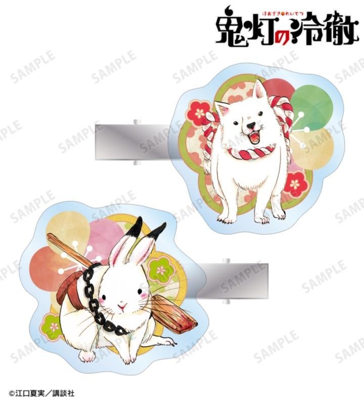漫画 鬼灯の冷徹：シロ＆芥子のヘアクリップは2個セット990円の公式商品見本。