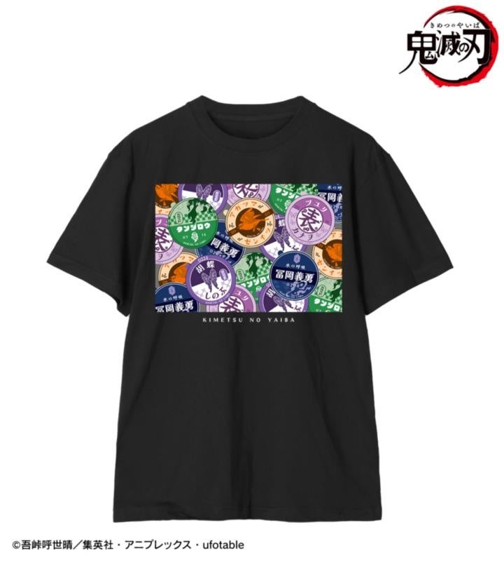 鬼滅の刃×ユネッサンの集合 牛乳瓶の蓋風モチーフ Tee/ユニセックスの公式商品見本。