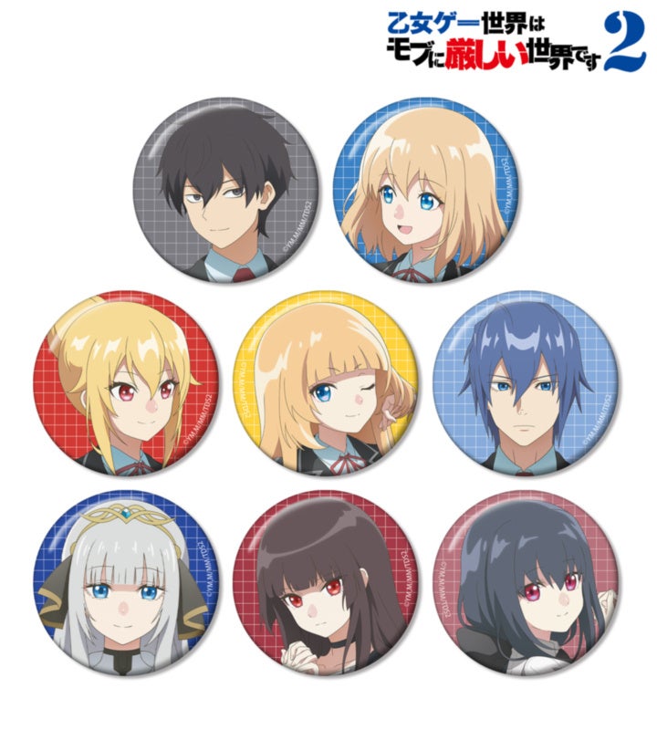 モブせか2のトレーディング缶バッジの公式商品見本。