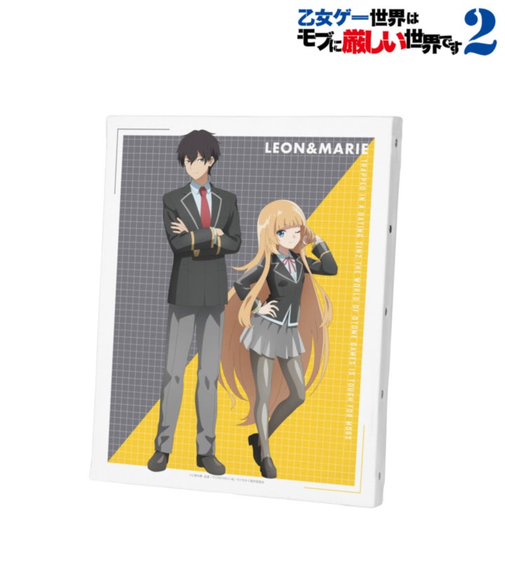モブせか2のリオン&マリエ F3号キャンバスボードの公式商品見本。