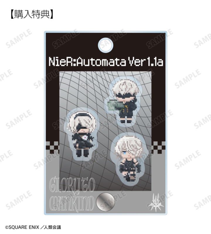 アニメ NieR:Automata Ver1.1a：フレームの予約特典は2B/9S/A2の公式商品見本。