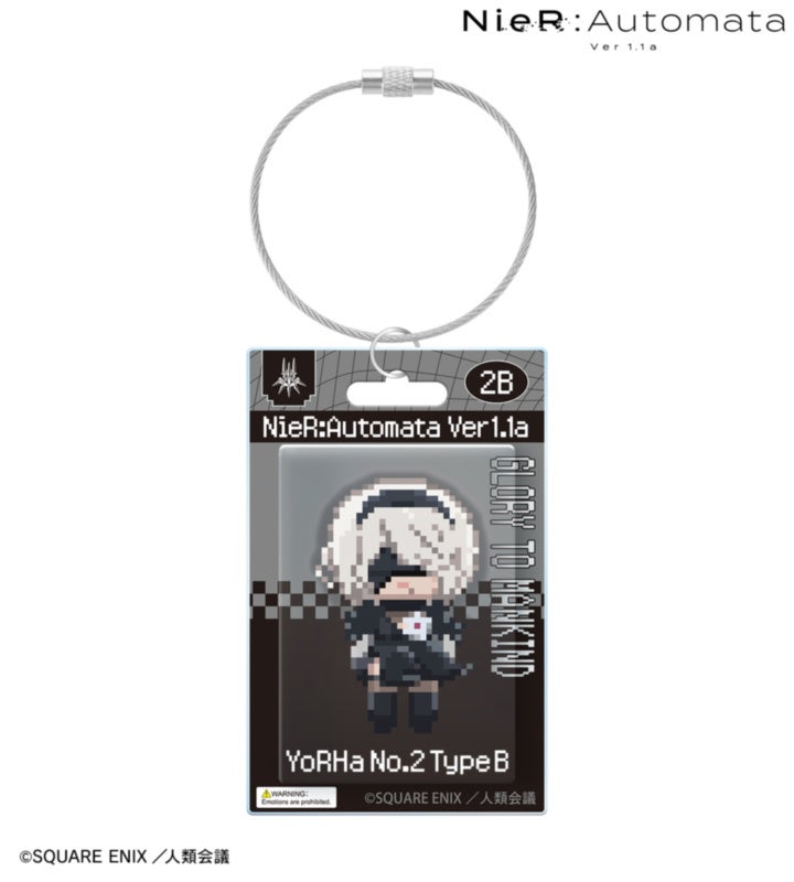 アニメ NieR:Automata Ver1.1a：パッケージ風は1商品1,320円、アクリルを二層にの公式商品見本。