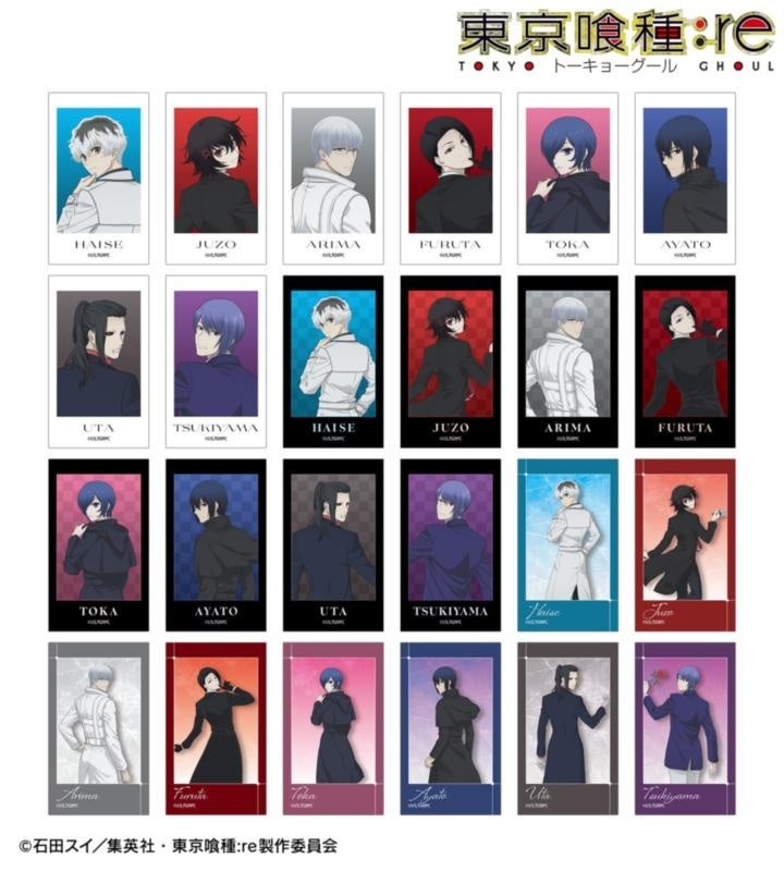 東京喰種:reの描き下ろし 戦う背中ver. トレーディングAni-Frameの公式商品見本。