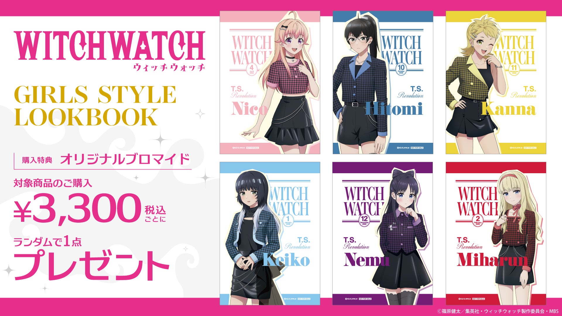 対象商品3300円税込ごとの購入特典。色帯付きの全身デザインのオリジナルブロマイド全6種からランダム1点。